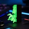 Светящаяся в темноте фигурка черепа 3D-печатная фигурка руки, статуэтка призрака, жуткий Хэллоуинский скелет, декоративное украшение для дома, офиса, стола, книжной полки, PLA