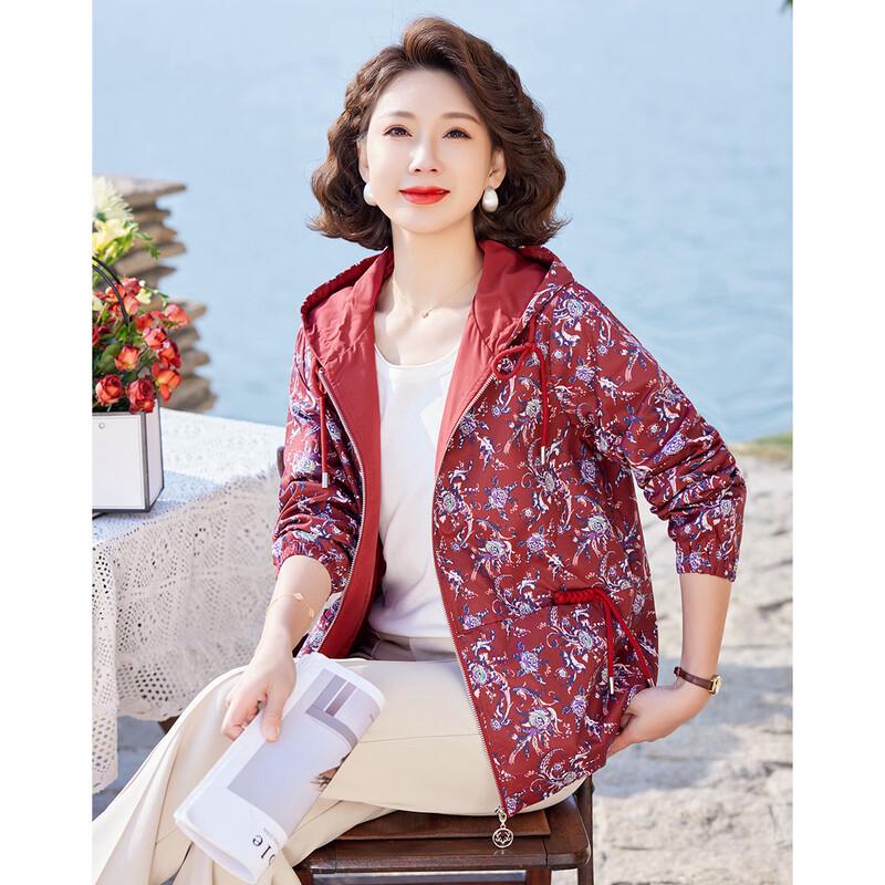 Женская повседневная куртка с капюшоном на молнии для среднего возраста