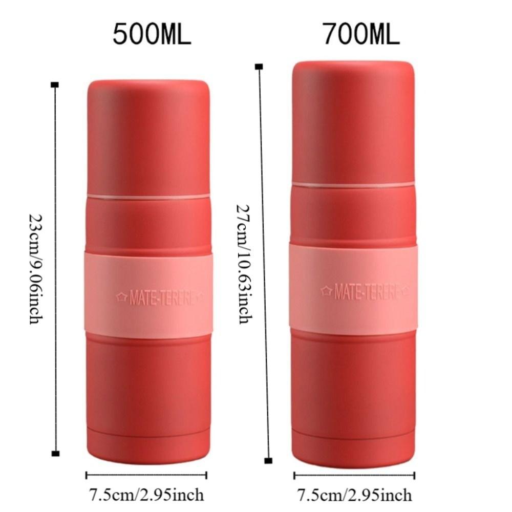 with Filter Straw Yerba Mate Thermos Cup 700/500ml Vacuum Flask Durable Insulated Bottle Office