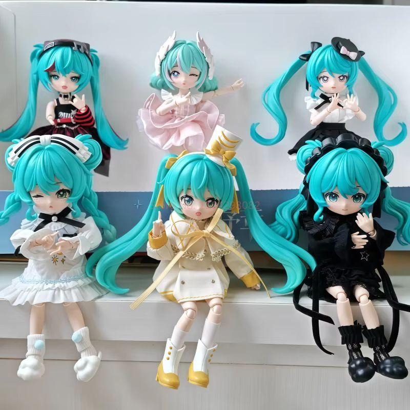 2026 Горячая серия Hatsune Miku Vocaloid 14 см Милый шарнирный BJD-фигурка Декор для настольной полки Идеальная игрушка Подарки