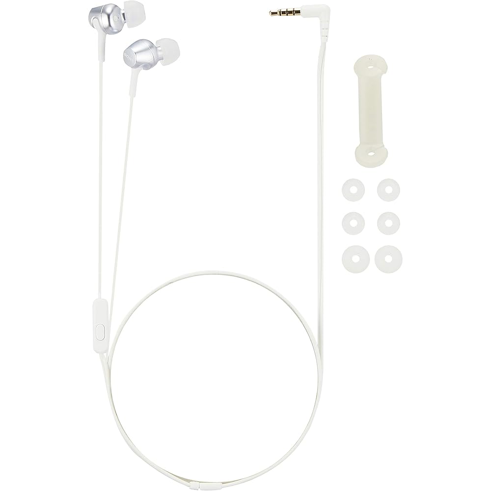 Sony MDR-EX255AP Earphones: In-ear type with remote control and microphone, White MDR-EX255AP W