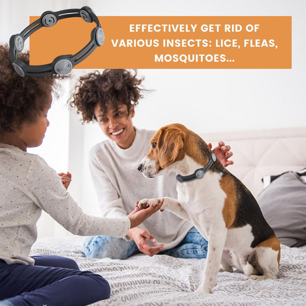 Ошейник для собак и кошек, регулируемый ошейник для борьбы с гельминтами 5 мл