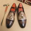 New Leather Designer Men's Dress Formal Casual Business Stylist Wedding Loafers Moccasins Italian Male Oxfords Man Shoes for Men