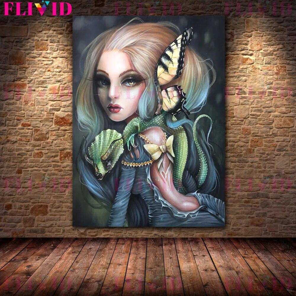 Абстрактные сексуальные девушки-русалки постеры и принты психоделические настенные художественные картины на холсте домашний декор настенные панно для гостиной без рамки