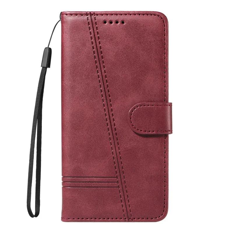 Wallet Fantastic Card Slot Flip Leather Case For OPPO Realme GT Neo 6 6T GT6 5G C61 C63 RealmeC61 2024 Neo6 Phone Bag Cover Line