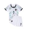 Portugal Away White No. 7 Ronaldo Soccer Jersey, Sizes 14-3XL for Kids & Adults
