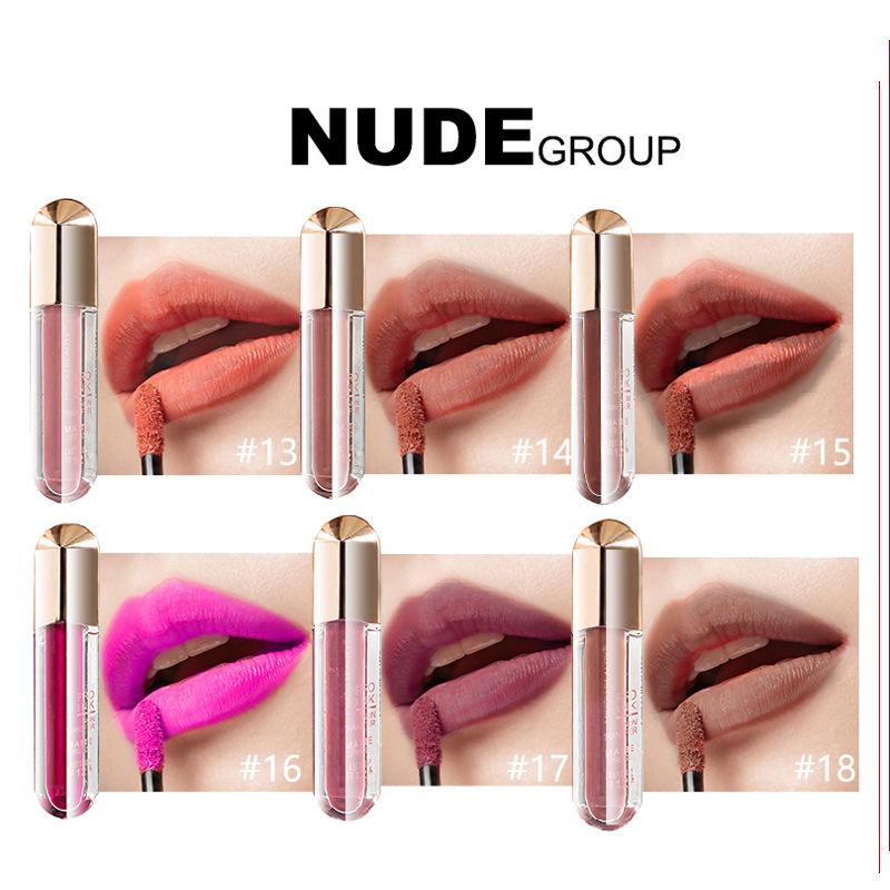 Стойкая увлажняющая, невыцветающая, антипригарная губная помада Misiou Beauty, матовый матовый блеск для губ, подарочный набор из шести предметов