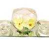 Les Trésors De Lily [L4062] - Набор плавающих свечей "Belle de Soie" зеркало (желтый)