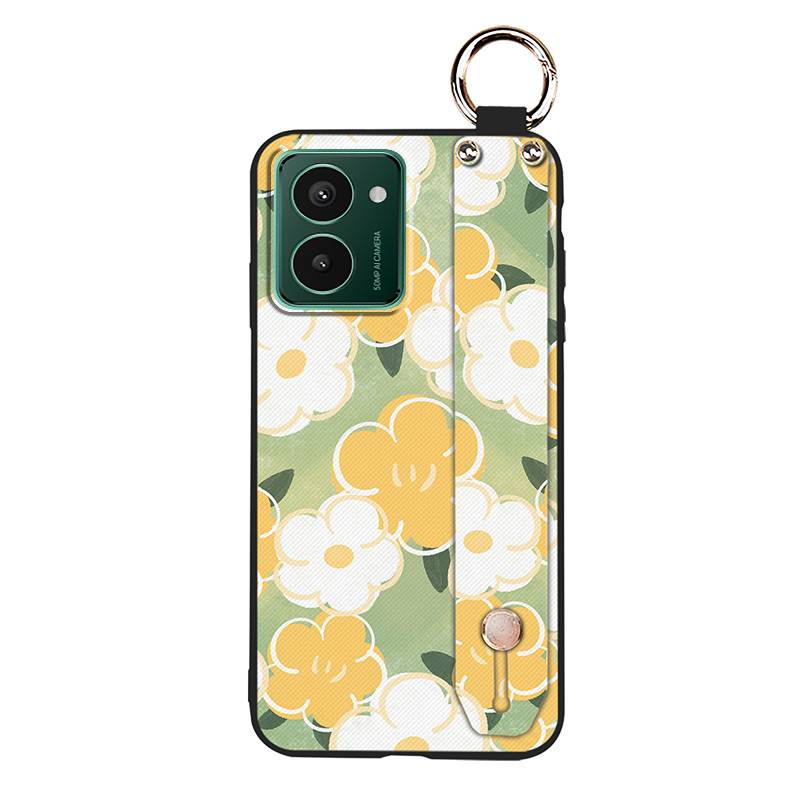 Подставка-держатель для телефона Чехол для телефона для Nokia HMD Pulse/Pulse+/Pulse Pro Прочный Водонепроницаемый Ремешок на запястье Шнурок Цветок