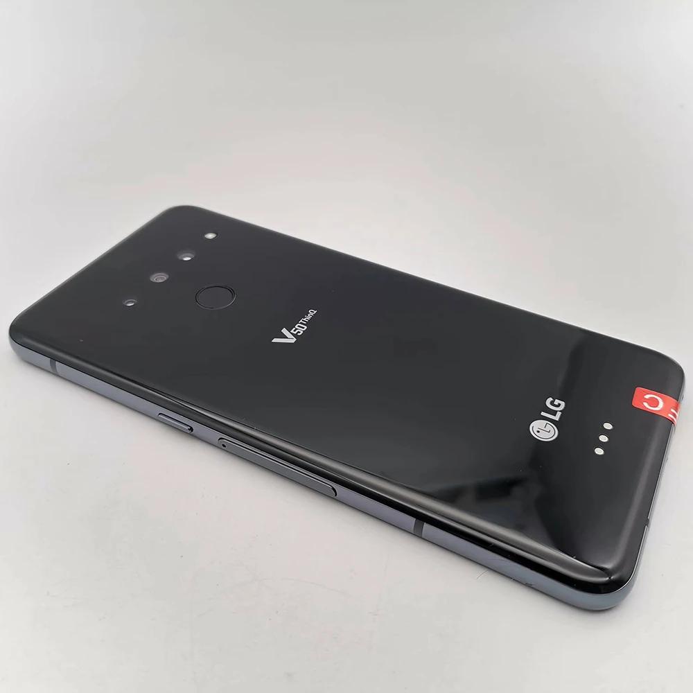 Восстановленный Оригинальный LG V50 ThinQ 5G 6.4" 6 ГБ ОЗУ 128 ГБ ПЗУ Мобильный Телефон с Одной/Двумя SIM-картами