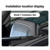 Heenvn 2Pcs Car Rear View Mirror Anti-colision Protector Strip For Tesla Model 3 Highland Model Y Juniper 2025 2026 ABS Carbon