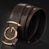 Мужской ремень с автоматической пряжкой, деловой ремень высокого класса, универсальный ремень для молодых и среднего возраста