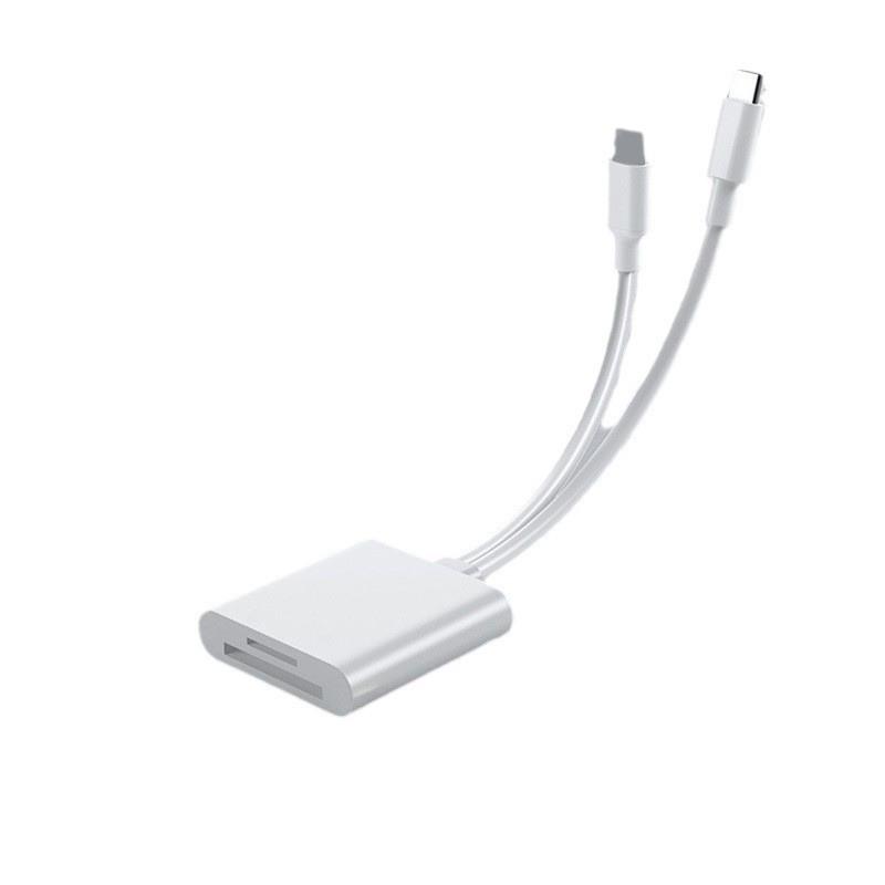 Высокоскоростной многофункциональный картридер Type-C для карт памяти SD/TF, совместимый с устройствами Apple