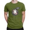 Black White Cute Funny Halloween Ghost With Flowers And Boo Novelty 100 Cotton Tshirt Halloween Tees Tops For Unisex