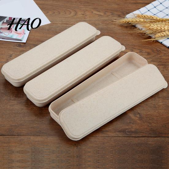Compact Travel Cutlery Organizer Small Case, Portable Utensil Storage Box for Fork Case Spoon Knife, Lightweight Work Picnic Friendly Straw