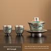Tea Ritual Gilded Silver Teapot Set