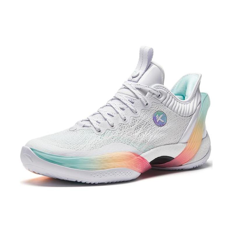 Anta Three point Rain1.0 Баскетбольные кроссовки Мужские Низкие Белые/Оранжевые Кроссовки 912321102S-2
