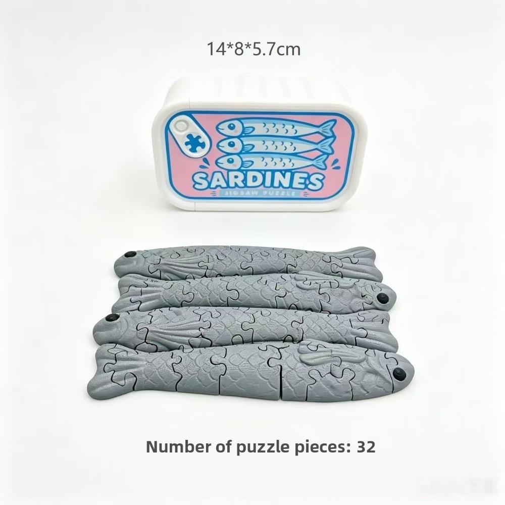 Simulation Sardine Clicker Press Sound Device Sardine Tin Decompression Toy  Hanging Charm