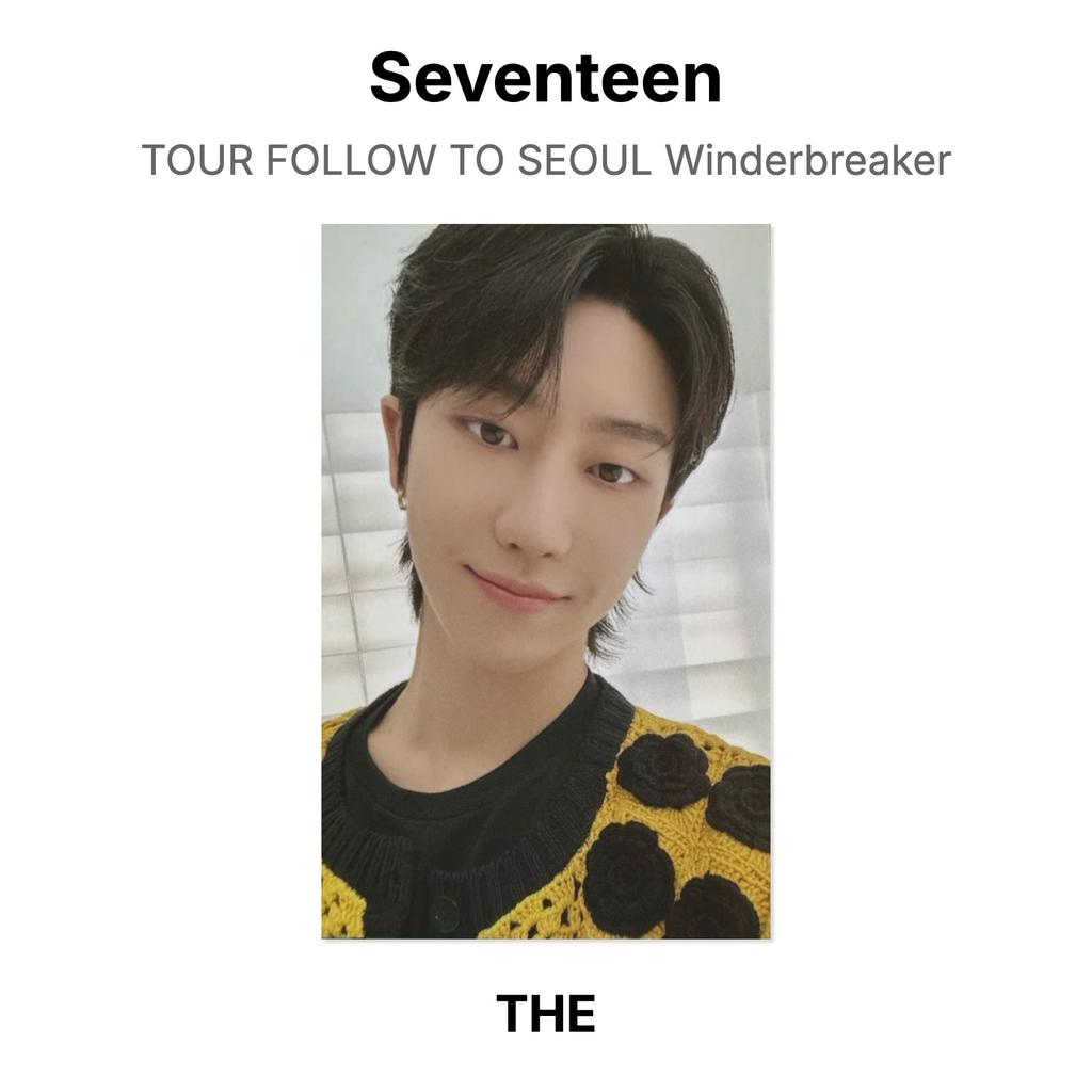 Seventeen Официальная фотокарточка из серии TOUR FOLLOW TO SEOUL, ветровка
