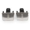 2PCS Rear License Plate Light Clear Lens High Illumination 6340.A3 Replacement for Peugeot 206 207
