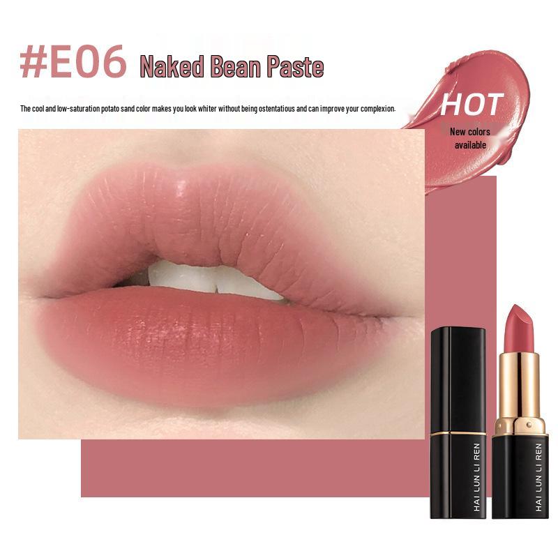 Губная помада Helen Lady Velvet Matte: Маленький черный тюбик, Легко наносится, Косметика отечественного бренда