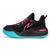 Кроссовки для баскетбола Li Ning, удобные, универсальные, нескользящие, амортизирующие, износостойкие, легкие, средней высоты, детские, черные, розовые, YKBS092-27