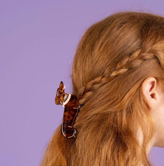 Заколка для волос - COUCOU SUZETTE - Такса - Коричневая - 1 шт - Оригинальная и забавная