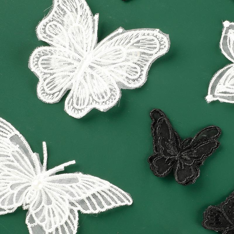 Мультяшный кружевной бант кружевная вышивка наклейка DIY аксессуары для счета за руку аксессуары брошь шпилька аксессуары для волос аксессуары наклейка на ткань