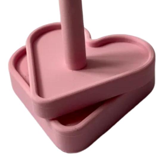 Вращающийся держатель пряжи Yousheng Love Heart, 3D-печатная основа в форме сердца, диспенсер для клубков пряжи, подставка, органайзер для хранения, аксессуары для вязания крючком