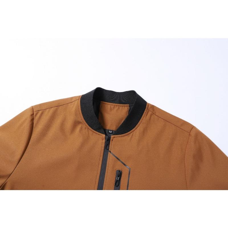 Men S Plus Size Casual Jacket Long Sleeve Stand Collar Spring Autumn