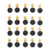 20 Pcs DC Mini Vibration Motor Tiny Flat Coin Button Contact Vibrating Motor for Tablet Cell Phones