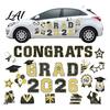 Magnetic Car Signs 30Pcs Graduation Stickers Waterproof Reusable 2026 Senior Grad Decorations Bumper Magnets for Refrigerator Metal Surfaces
