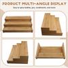 Solid Wooden 3-Tier Spice Rack Space-Saving Seasoning Organizer Spice Jar Storage Set  Restaurant