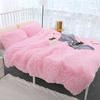 3 Pieces / Set of Luxury Plush Artificial Blanket Bedding Set Winter Warm Pillowcase Quilt Cover