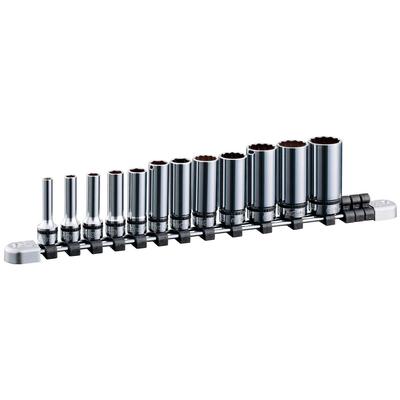 Набор глубоких головок Kyoto Machine Tool Nepros NTB3L12XA (КТК) 9.5mm (3/8 дюйма) Набор, 12 предметов