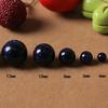 Round Loose Spacer Beads Shiny Blue Sand Gemstone One Strand 4+6+8 10 12mm