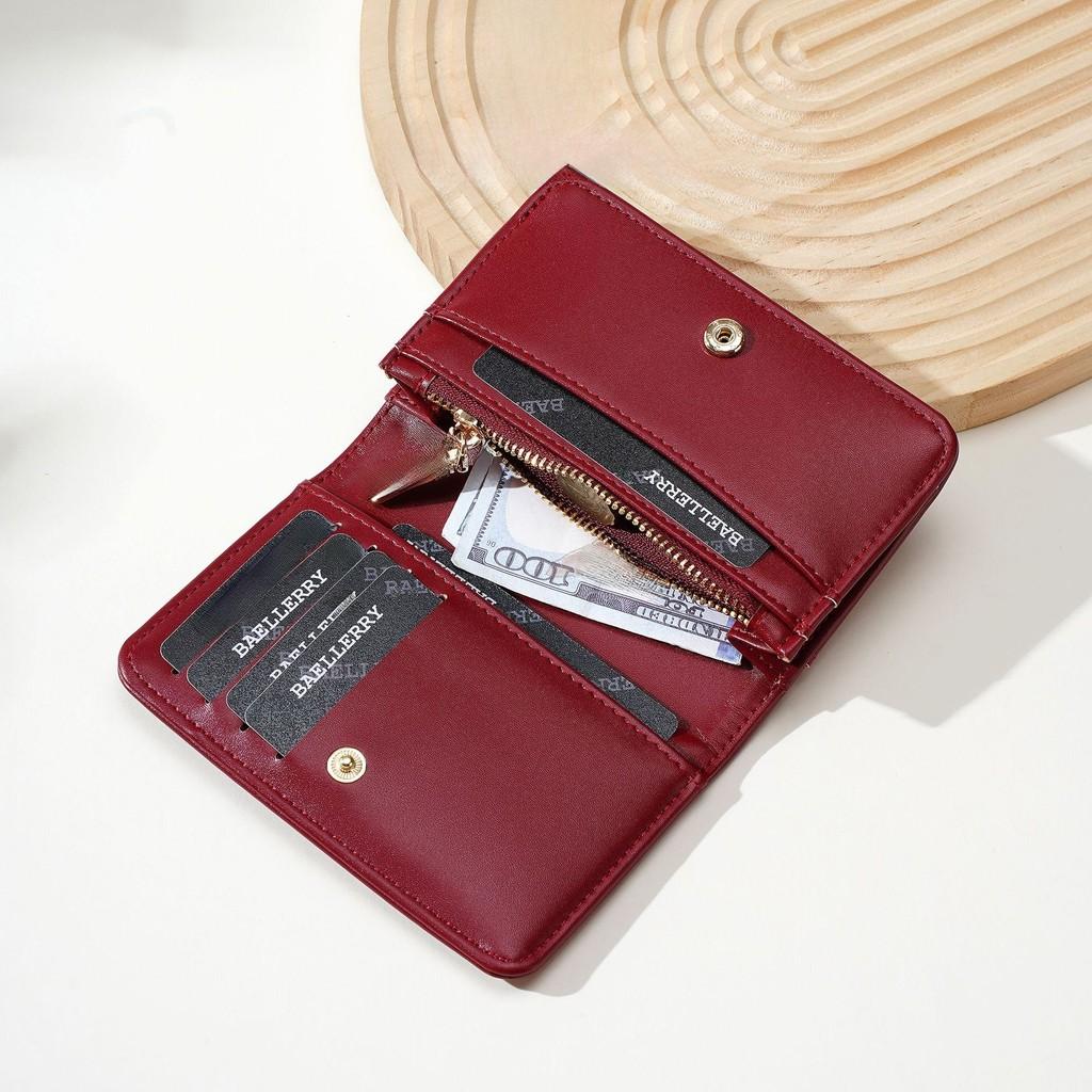 Womens Wallet Cardholder Pu Leather Multi Card Slots Cash Organizer For Daily Use