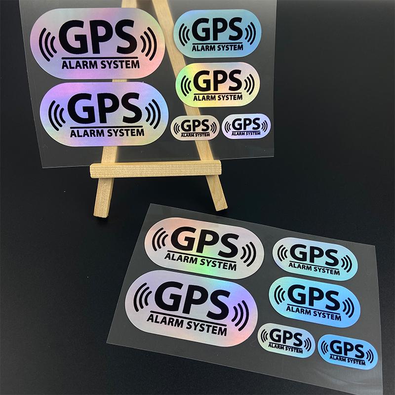 6 шт. Лазерные GPS Автомобильные Наклейки Водонепроницаемые DIY Авто Стекло Боковая Часть Кузова Заднее Стекло Солнцезащитная Пленка Персонализированное Украшение Виниловые Наклейки