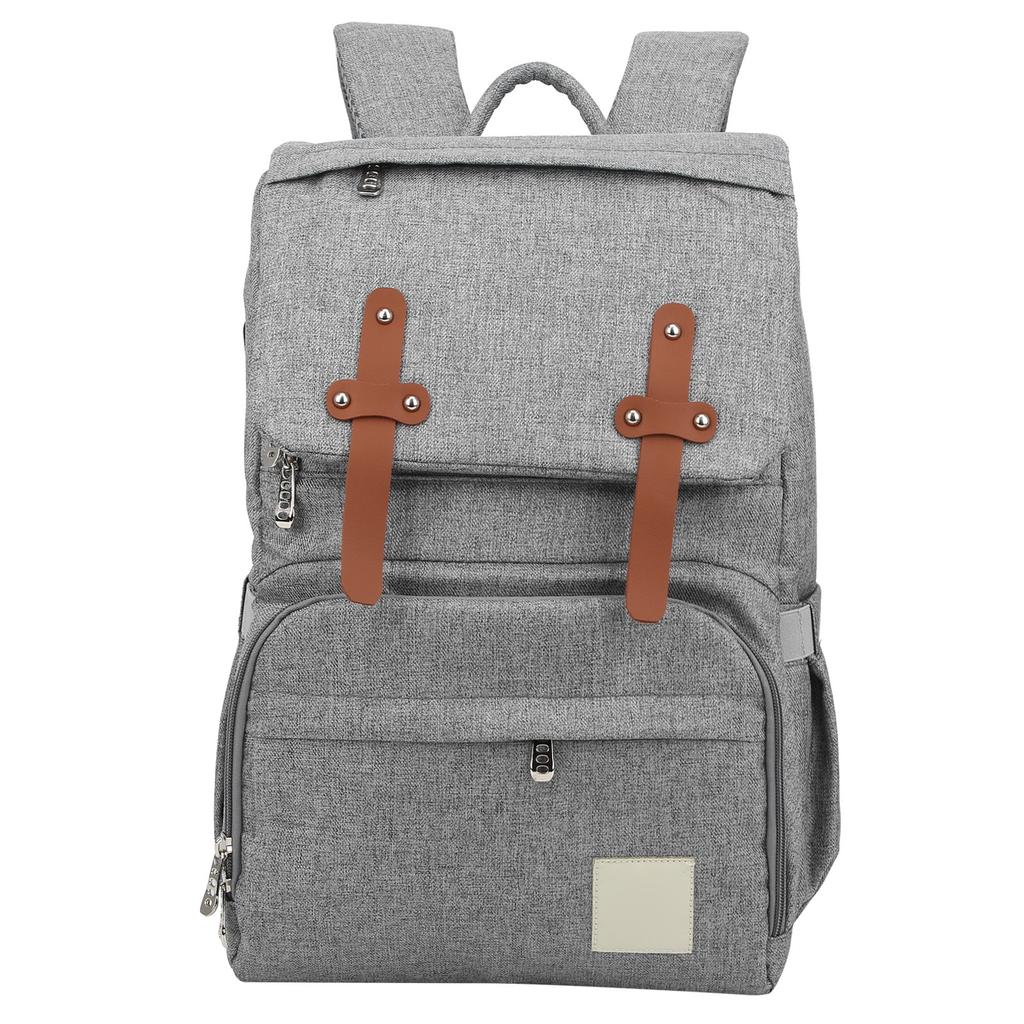 Mommy Bakcpack Водонепроницаемая сумка для подгузников для беременных Большая вместимость Подвесная сумка для коляски Серый