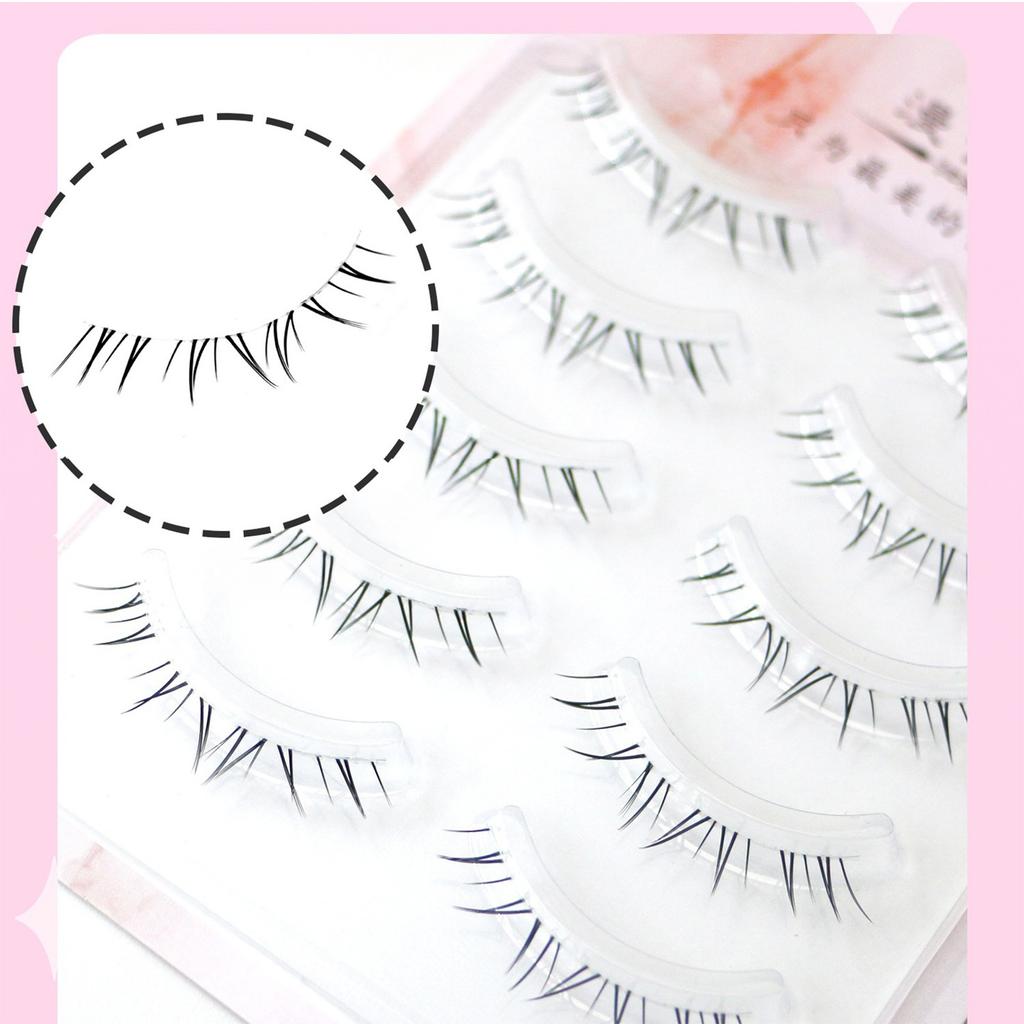 Lower Lashes Natural Invisible Clear Stem Lightweight Comfortable Suitable for Various Makeup Styles