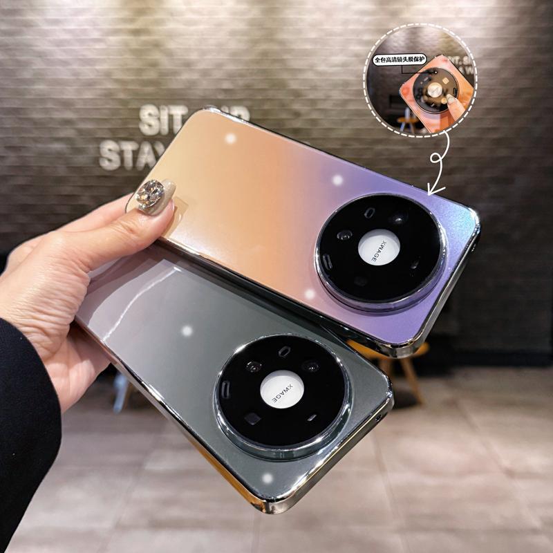 Применимо к чехлу для мобильного телефона Huawei Mate11 ProMax, стекло с градиентным изменением, всестороннее покрытие 11 линз, 11 противоударный чехол