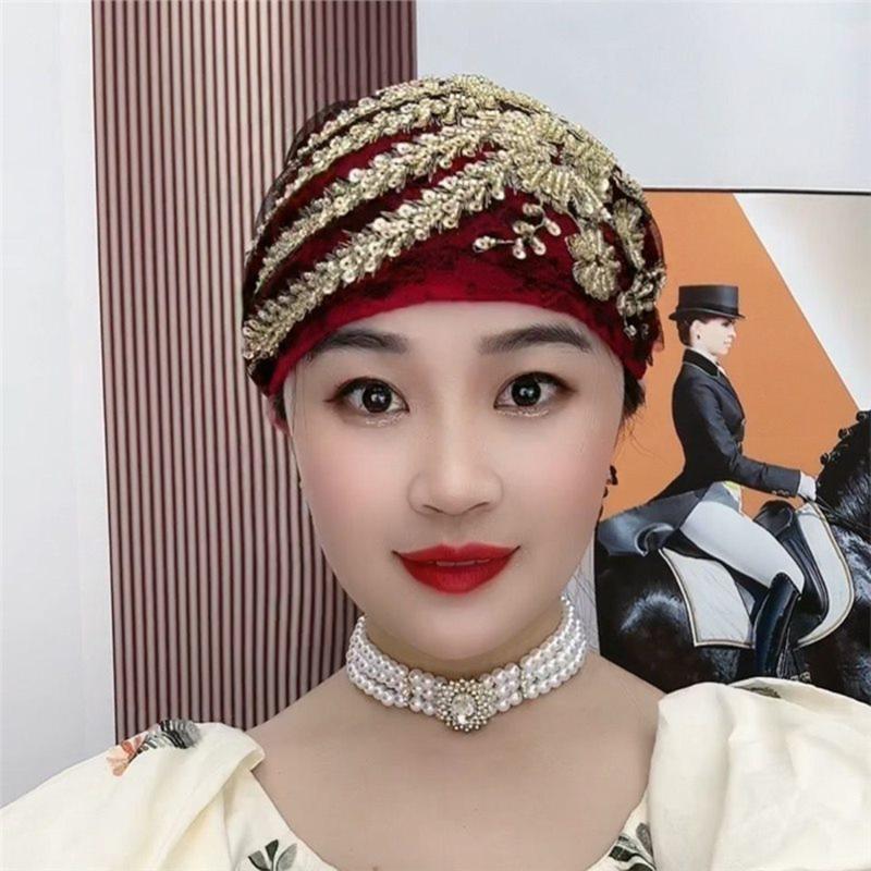 Women Muslim Hijab Lace Lnner Hijab Cap Cotton Stretchy Hat