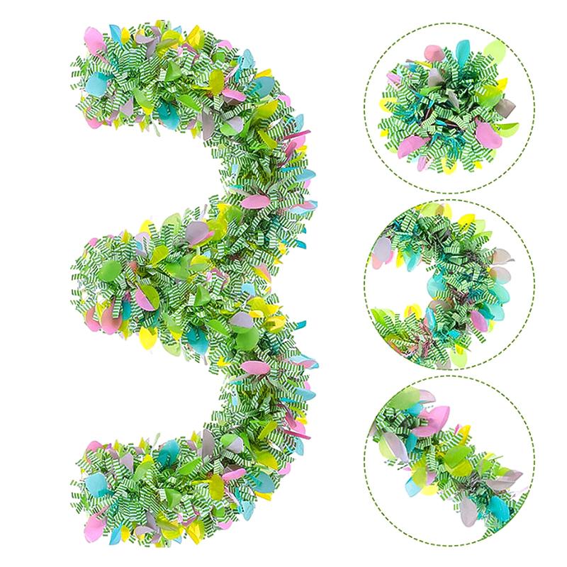 Пасхальный день Красочные искусственные ротанговые украшения для вечеринки в саду своими руками настенный венок гирлянда украшения праздничные принадлежности