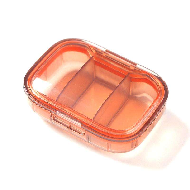 Mini Medicine Pills Box 1 Compartment Portable Travel Medicine Storage Case Sealed Moisture-Proof Daily Medication Tablets Drug