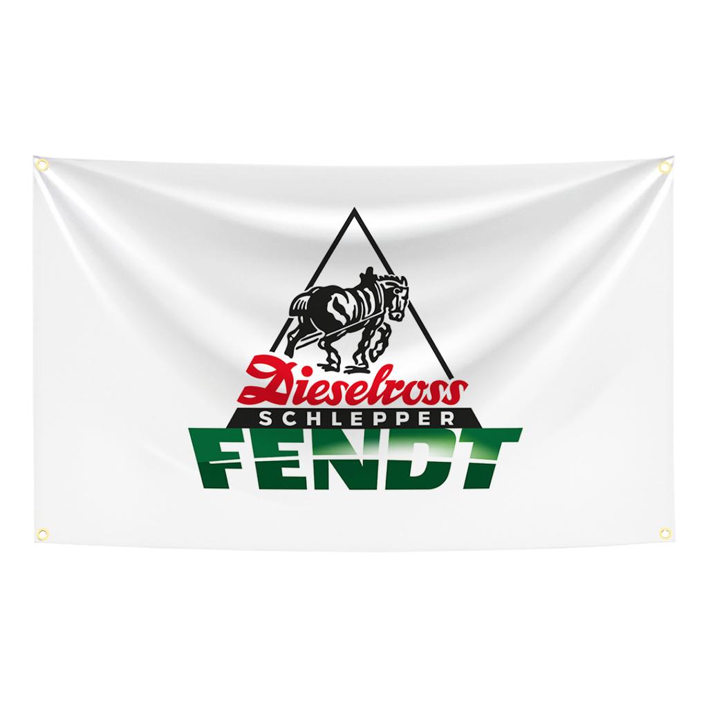 90x150 см Немецкая сельскохозяйственная техника F-Fendt Флаг Гобелен Полиэстер Цифровая печать Баннер Для гаража Настенное искусство Декор