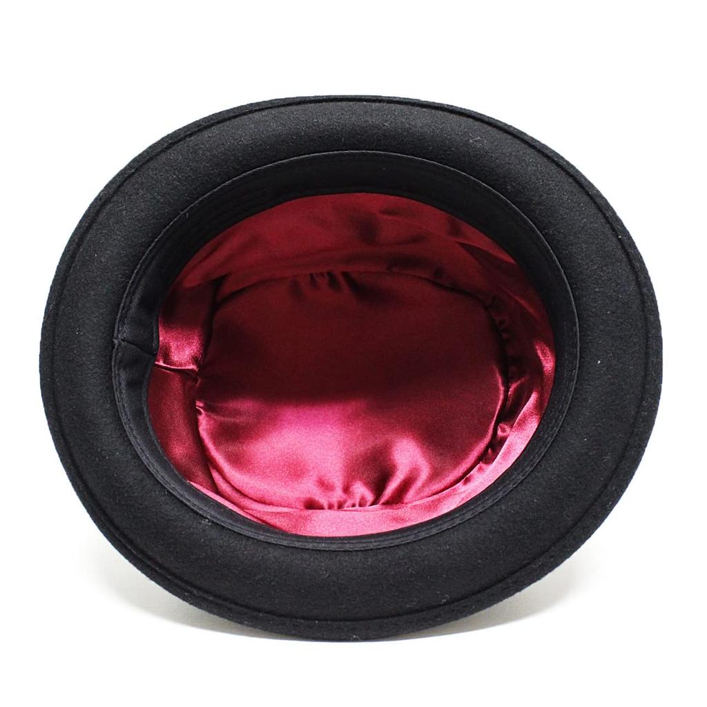 Рубен Специальное издание ЧЕРНАЯ КОЛЛЕКЦИЯ Большой размер Складная фетровая шляпа Сделано из Премиальной австралийской телескопической черной 100% шерсти, Шляпа, XL,