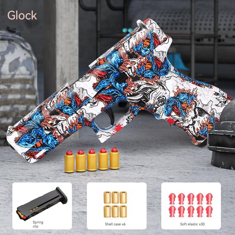M1911 Toy Gun Pistol Soft Bullet Shell Ejected Blaster Manual Airsoft Air Gun Launcher For Children Adults Shooting Games