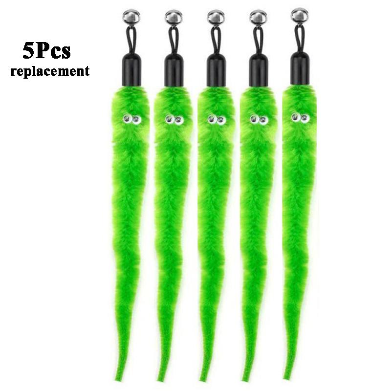 Замените плюшевые аксессуары для кошек, червяков, сменную голову, забавную кошачью палочку, игрушки для домашних животных 5/10/6/11 шт.