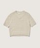 PLAC WOMEN V-Neck Boucle Knit Ivory