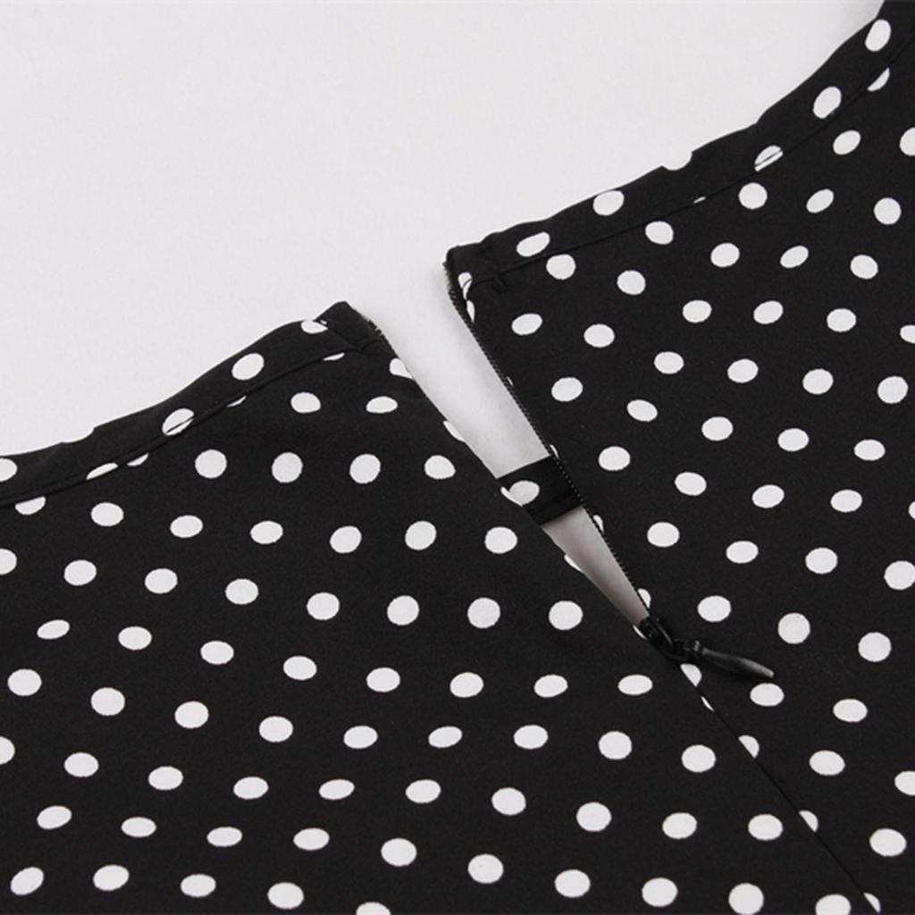 Женское модное повседневное облегающее платье в горошек с круглым вырезом и принтом